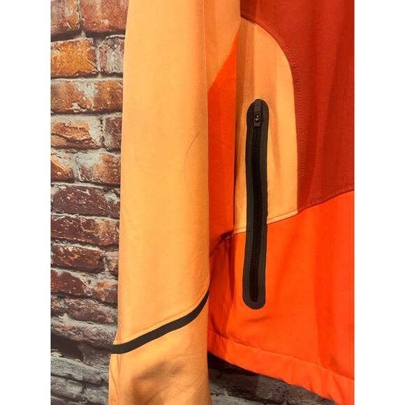 UA Unstoppable Under Armour peach red colorblock jacket women's size XL - Picture 2 of 6